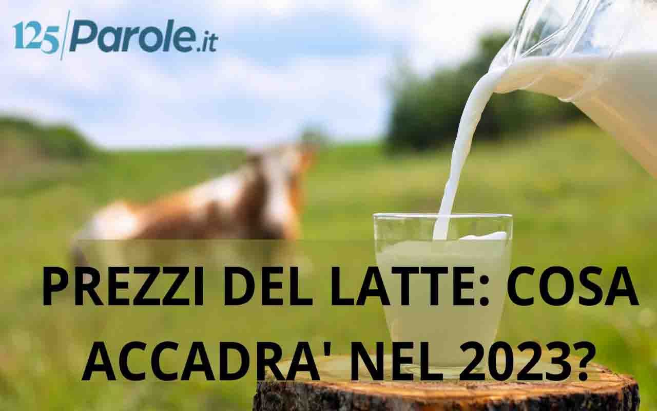Aumenti costo del latte 2023